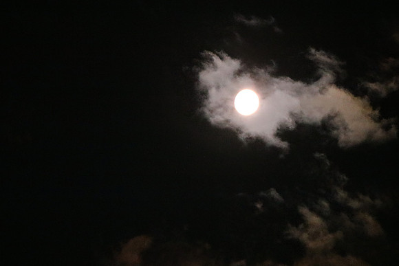 Zunehmender Vollmond
