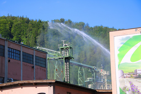 Schwefeldioxid Austritt bei AustroCel Hallein