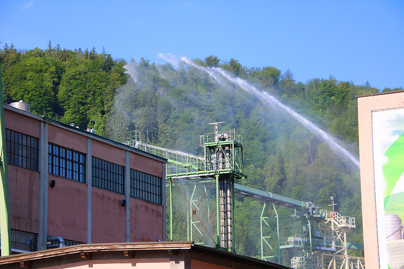 Schwefeldioxid Austritt bei AustroCel Hallein