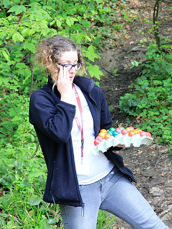 Ostereier suche im Zoo