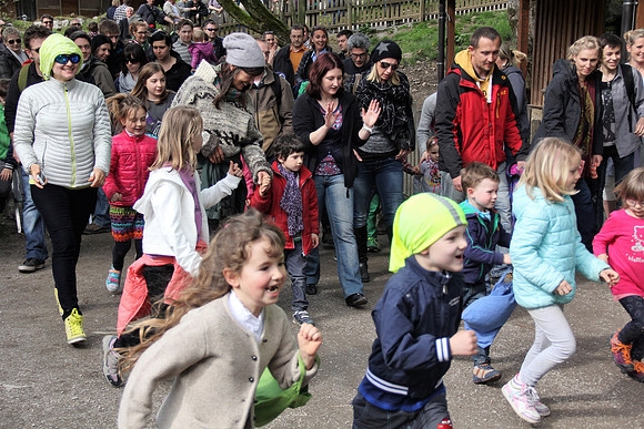 Ostereier suche im Zoo