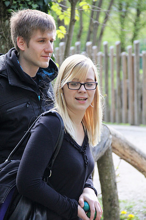 Ostereier suche im Zoo