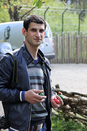 Ostereier suche im Zoo