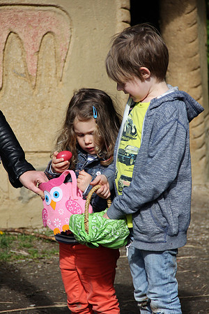 Ostereier suche im Zoo