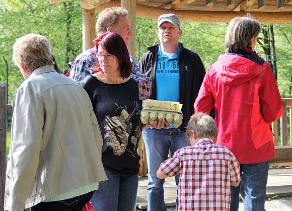 Ostereier suche im Zoo