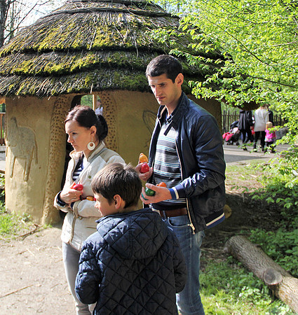 Ostereier suche im Zoo