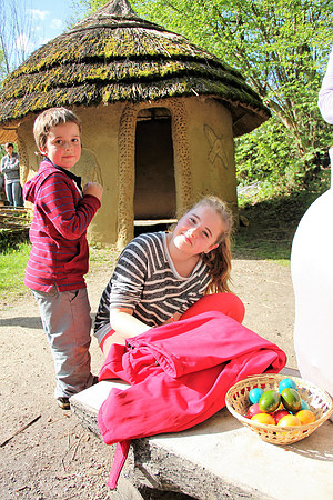 Ostereier suche im Zoo