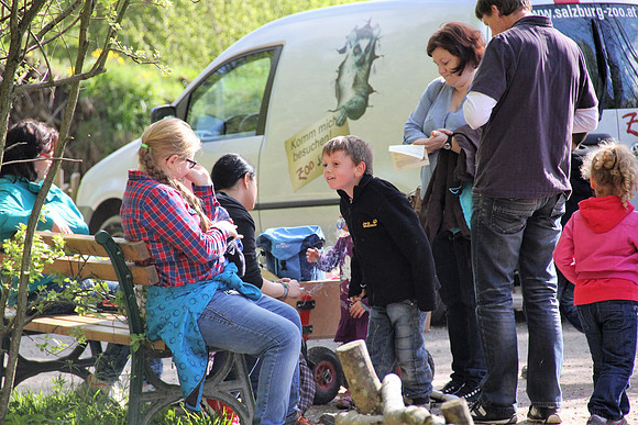 Ostereier suche im Zoo