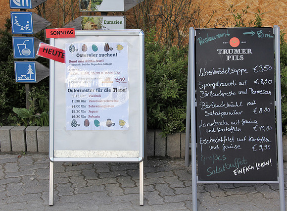 Ostereier suche im Zoo