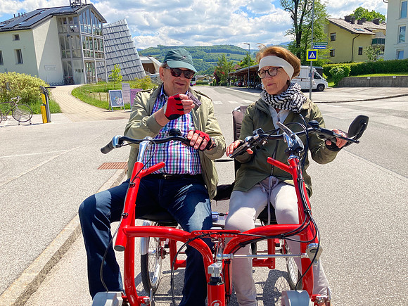Gemeinsam mit dem Tandem unterwegs