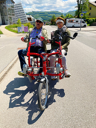 Gemeinsam mit dem Tandem unterwegs