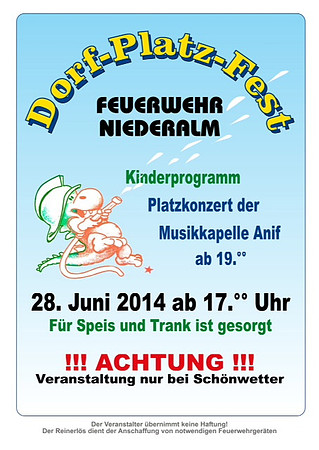 Niederalmer Dorfplatzfest 2014