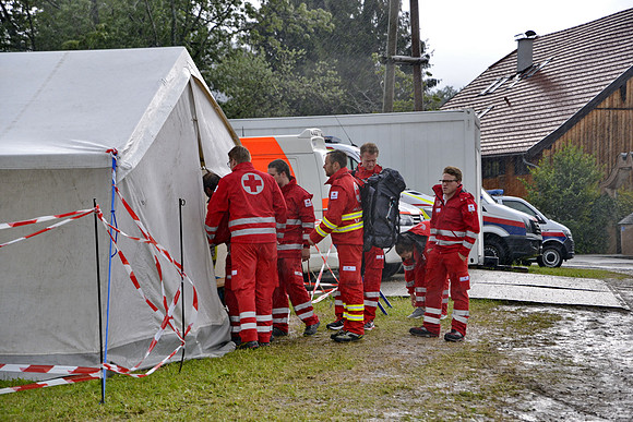 Rettung und Ärzte Team der Electric Love