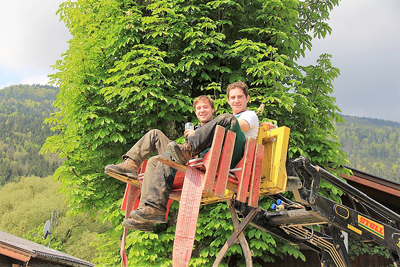 Maibaum am Kuchler Bürgerausee