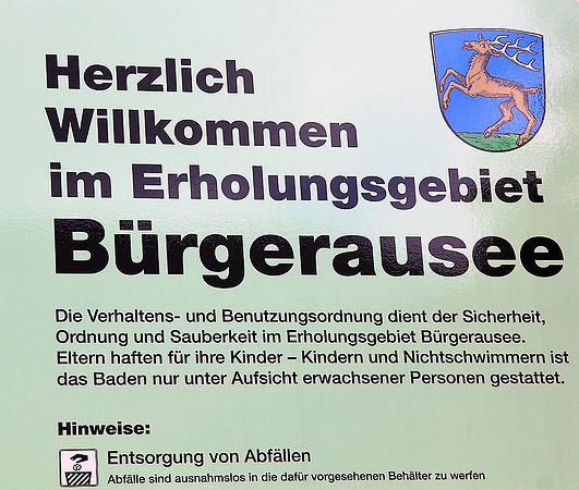 Maibaum am Kuchler Bürgerausee