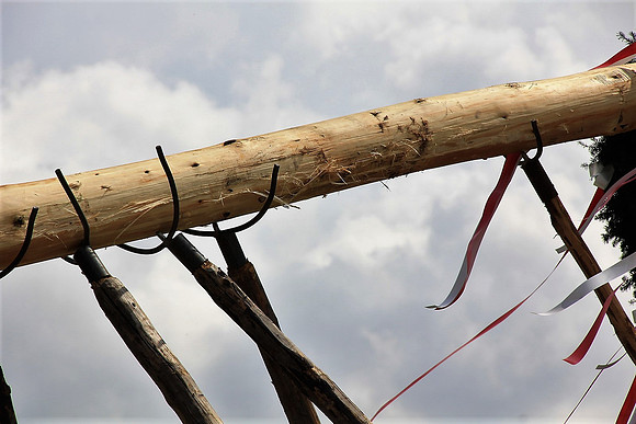 Maibaum am Kuchler Bürgerausee