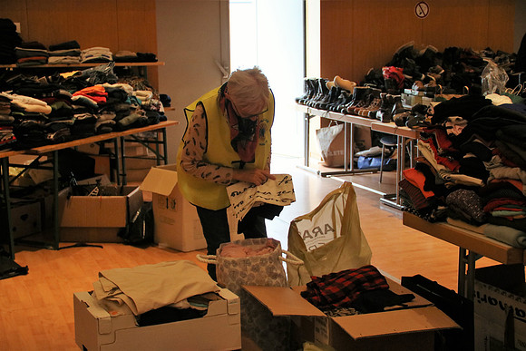 Vorbereitung Lions Club Flohmarkt - Hallein