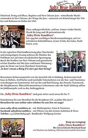 Benefizkonzert - Jazz in Bildern und Noten