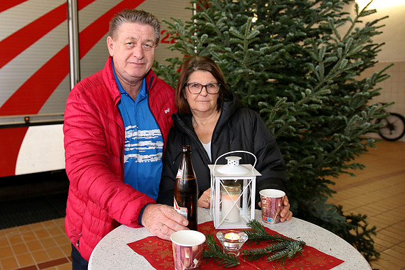 Friedenslichtbholung bei der Feuerwehr Hallein