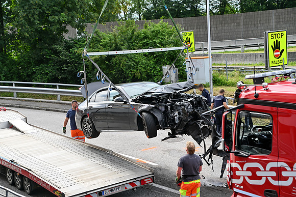 Schwerer Unfall in der Franz-Brötzner-Straße
