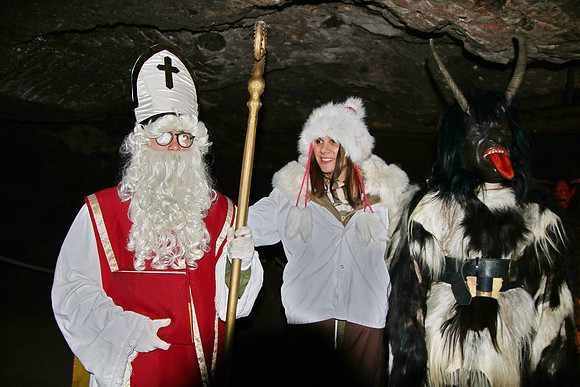 Nikolaus in den Salzwelten Hallein