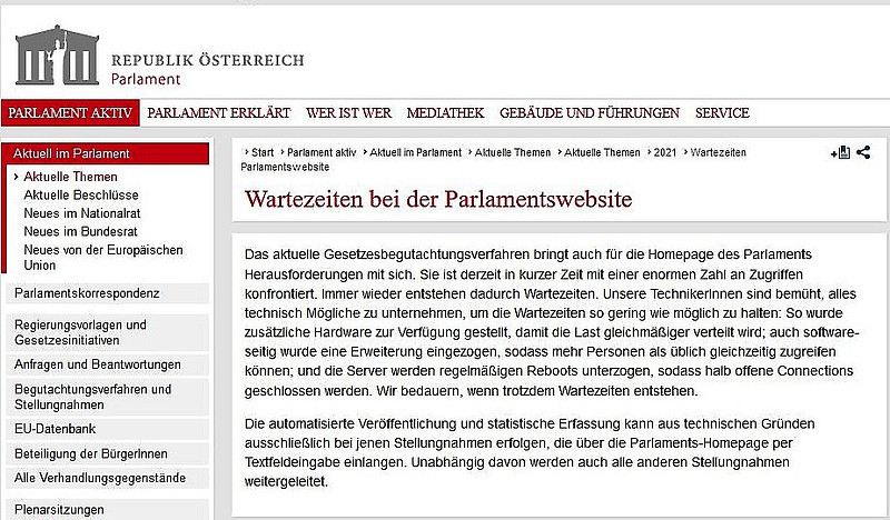 Parlament-Server