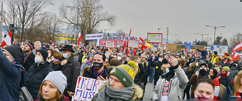 Grenzübergreifende Demo