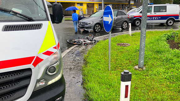 Fahrradunfall in Anif