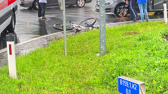 Fahrradunfall in Anif