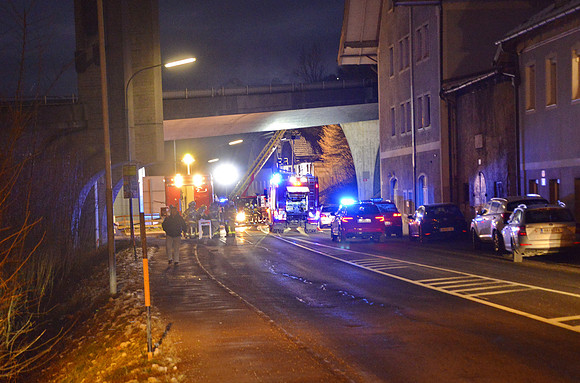 13.01.2022 Dachstuhlbrand in Hallein