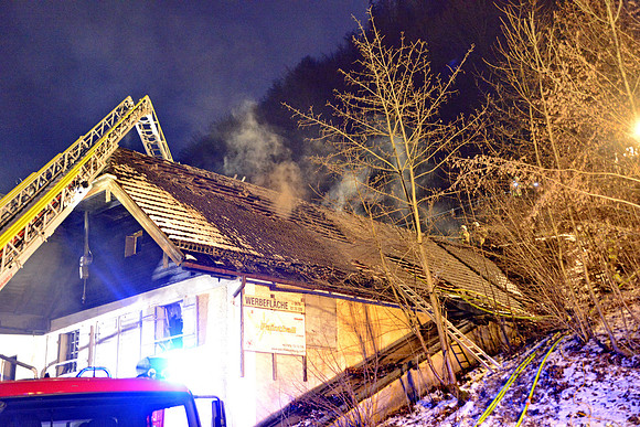 13.01.2022 Dachstuhlbrand in Hallein