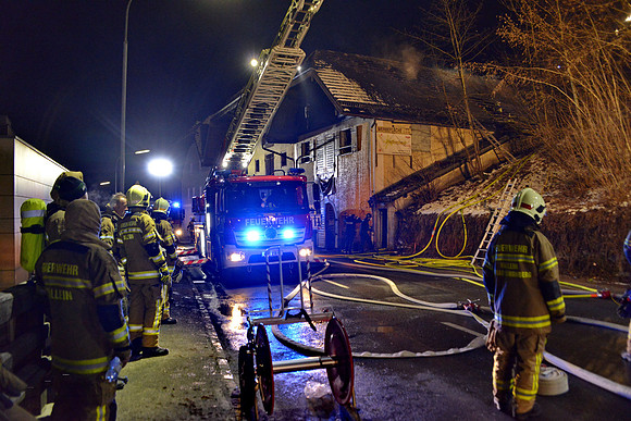 13.01.2022 Dachstuhlbrand in Hallein