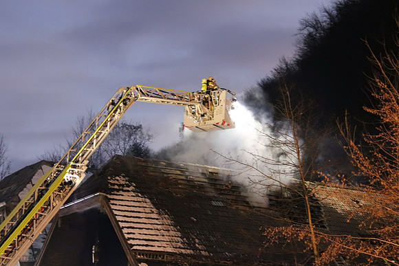 13.01.2022 Dachstuhlbrand in Hallein