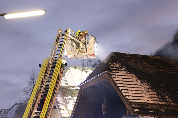 13.01.2022 Dachstuhlbrand in Hallein