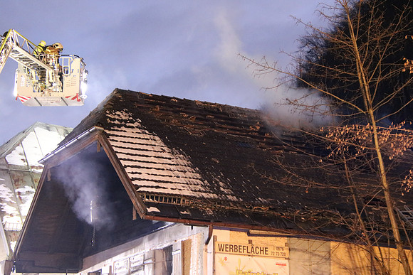 13.01.2022 Dachstuhlbrand in Hallein