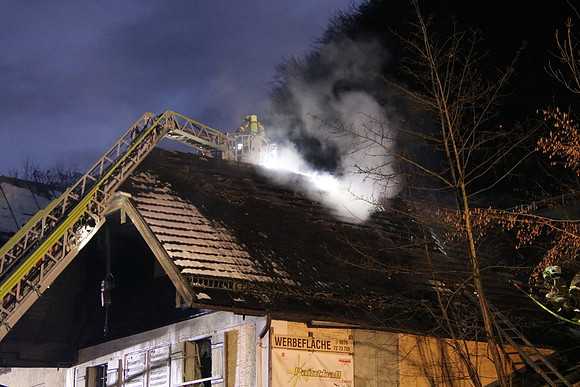 13.01.2022 Dachstuhlbrand in Hallein