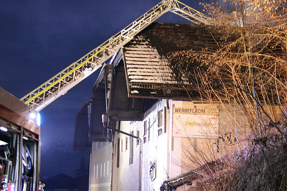13.01.2022 Dachstuhlbrand in Hallein