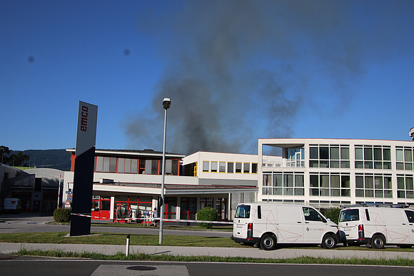 Großbrand bei Emco Hallein