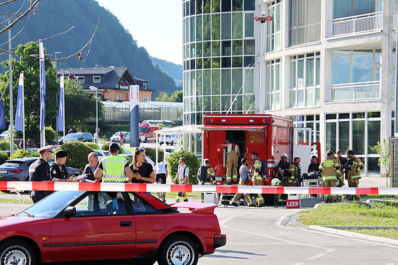 Großbrand bei Emco Hallein