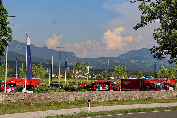 Großbrand bei Emco Hallein