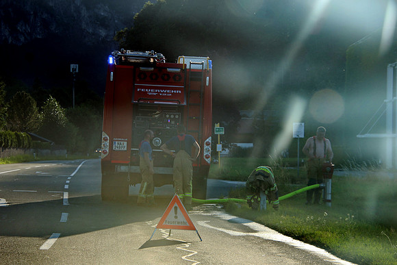 Großbrand bei Emco Hallein