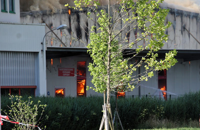 Großbrand bei Emco Hallein